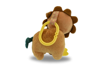 Snuggle Buddys vibrating lion plush toy - ideal clip-on companion for soothing kids.