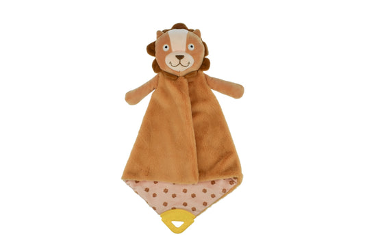 Lion-themed kids blanket, ideal for snuggling and comforting, by Snuggle Buddys.