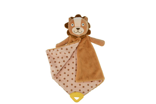 Soft lion-shaped blanket for kids, perfect snuggle buddy for cozy nights at home.