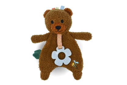 Maple Bear soft snuggler with teether, a 20cm Snuggle Buddy for comforting and teething.