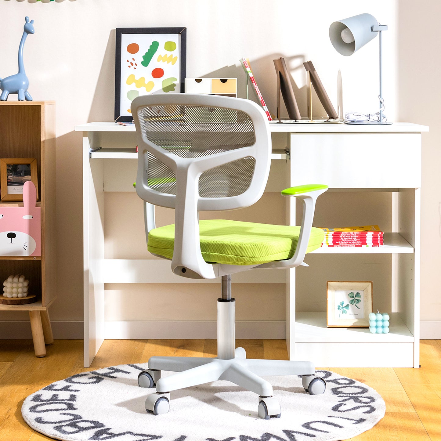Costway Children Study Computer Chair with Adjustable Height