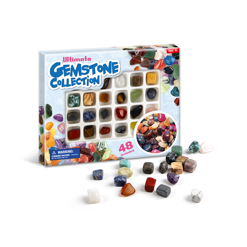 Kaper Kidz Ultimate Gemstone Collection | 48 Piece Set for creative play at home.