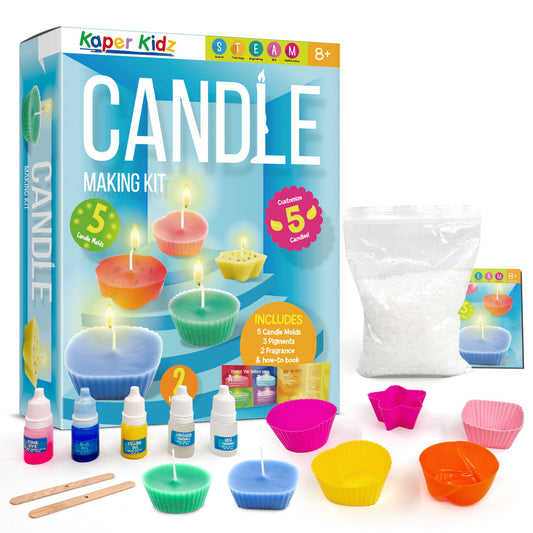 Kaper Kidz Candle Making Kit | Fun craft set for kids 8+ to create candles at home.