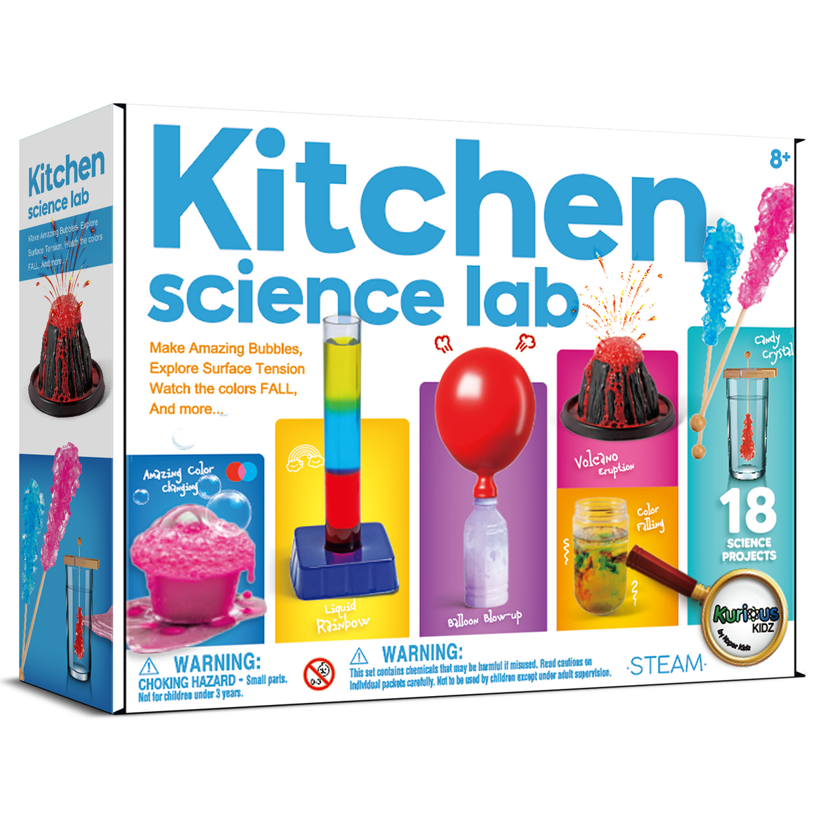 Kaper Kidz Kitchen Science Lab with 18 Fun Experiments for kids hands-on learning