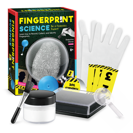 Kaper Kidâ€‹â€‹z Fingerprint Science Kit for kids 8+, a fun, educational forensic STEM toy.