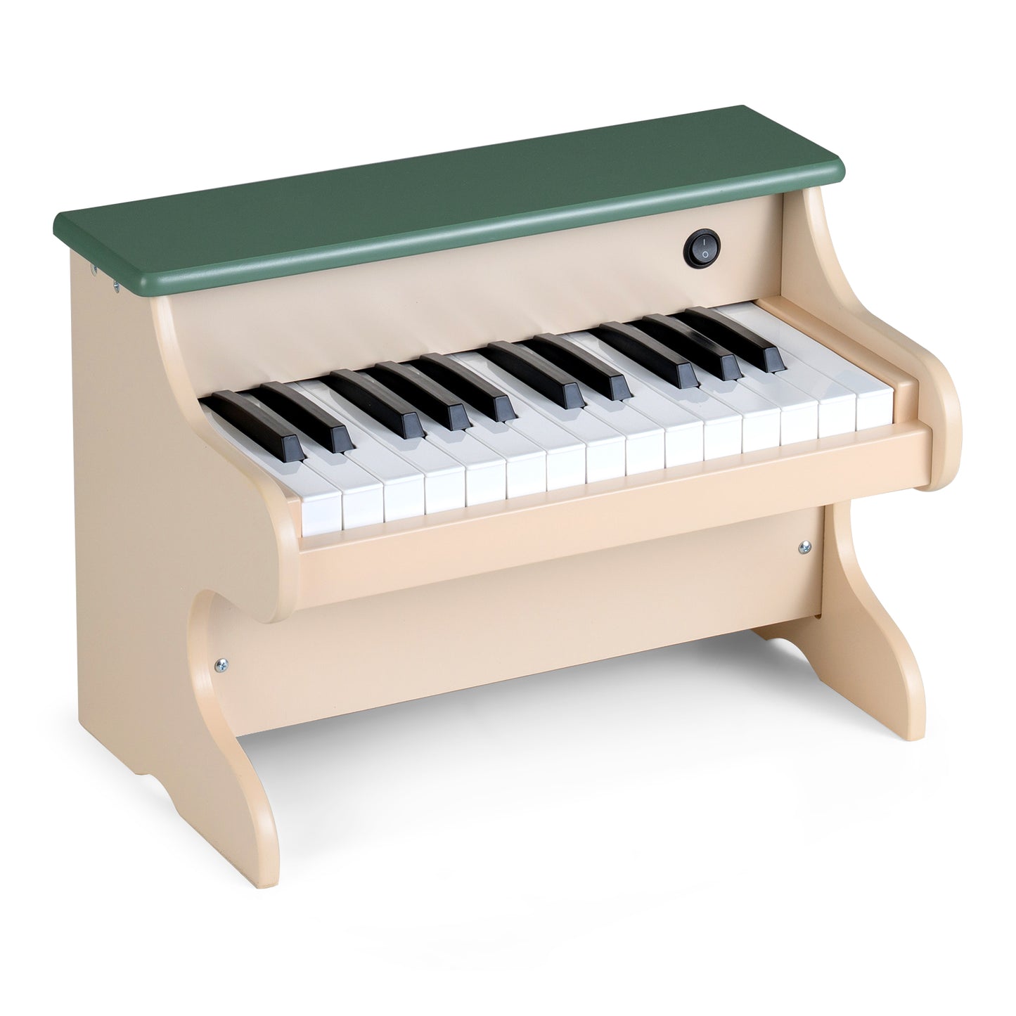 25 Key Wooden Piano Toy | Removable Stand | Green Digital