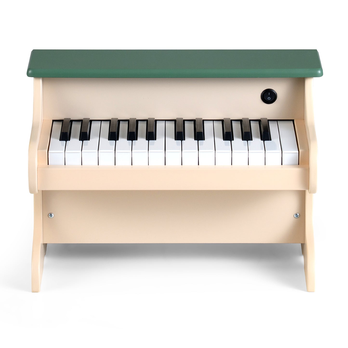 25 Key Wooden Piano Toy | Removable Stand | Green Digital