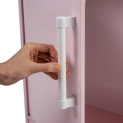 Double Sided Kids Play Kitchen | Water Dispenser Cookware Pink