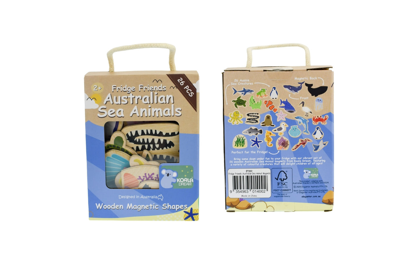 Magnetic Australian Sea Animals 25pcs | Colorful Fridge Magnets