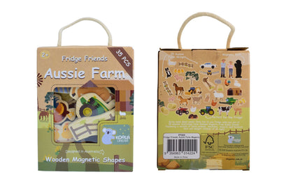 Fridge Friends Aussie Farm Magnets 35 Pcs