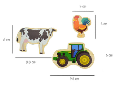 Fridge Friends Aussie Farm Magnets 35 Pcs