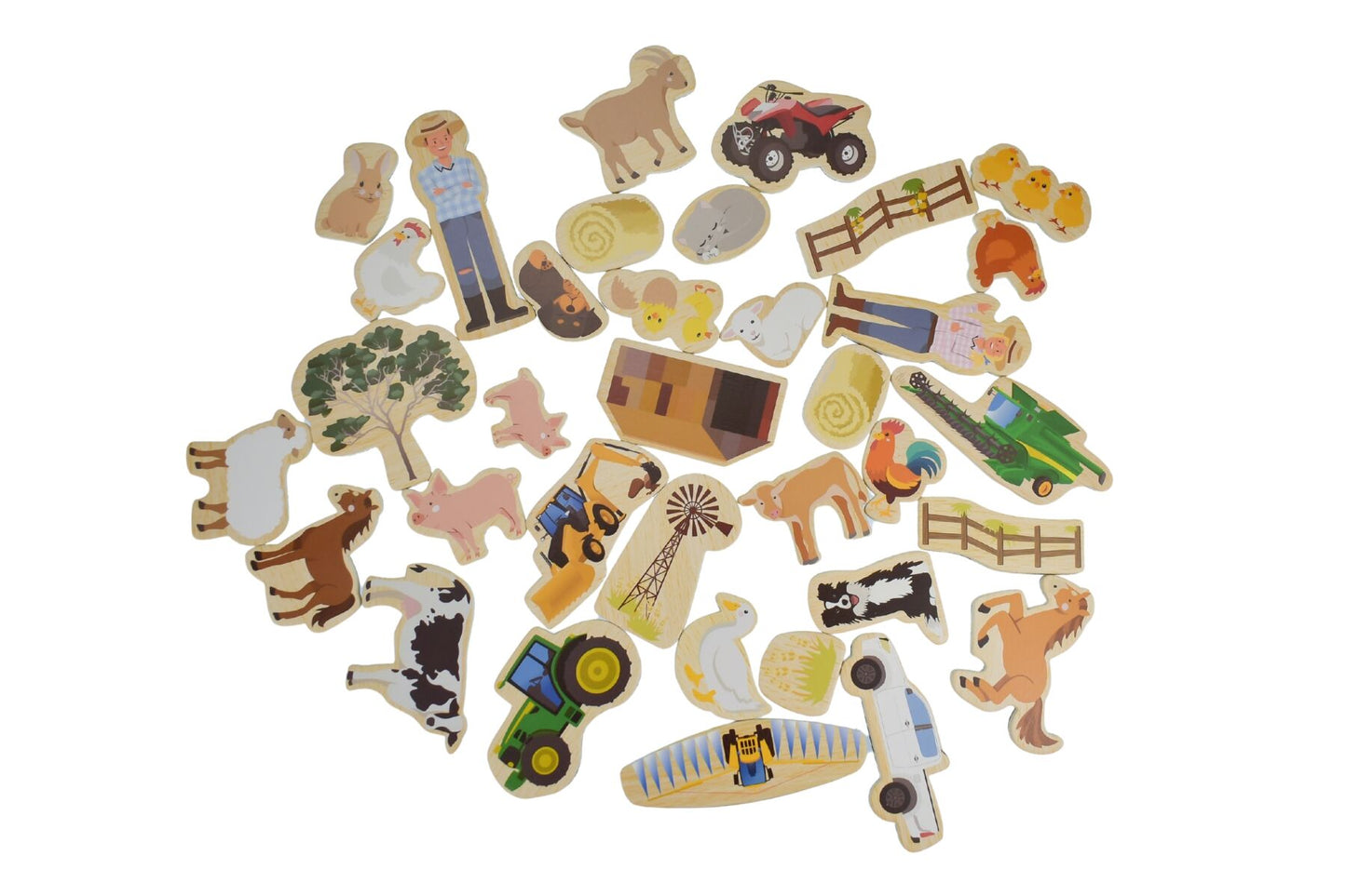 Fridge Friends Aussie Farm Magnets 35 Pcs