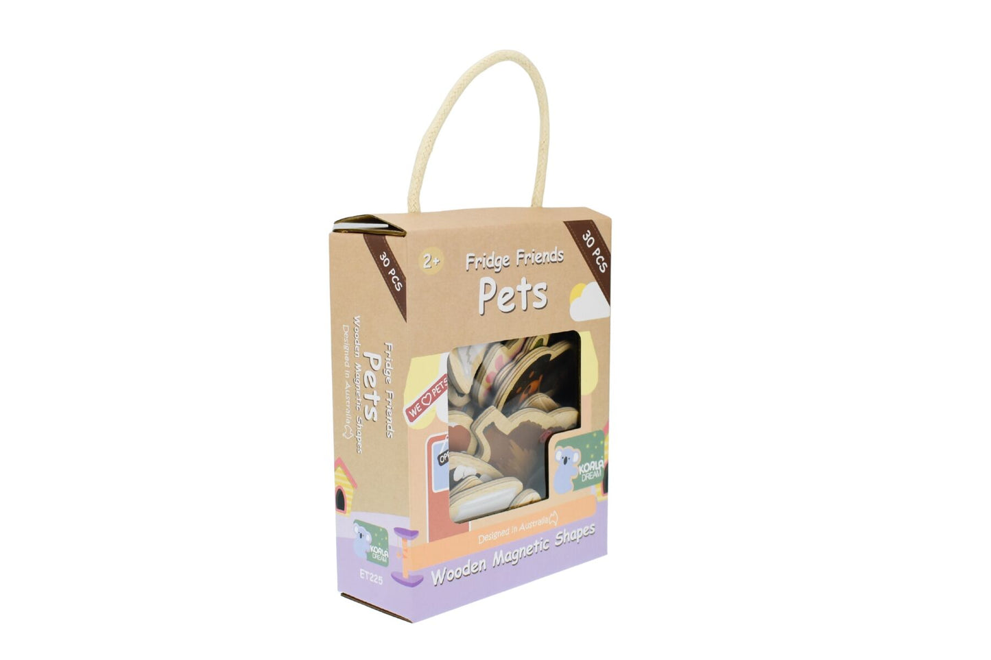 Colorful Pet Magnets 30 Pcs | Fridge Friends Animal Set