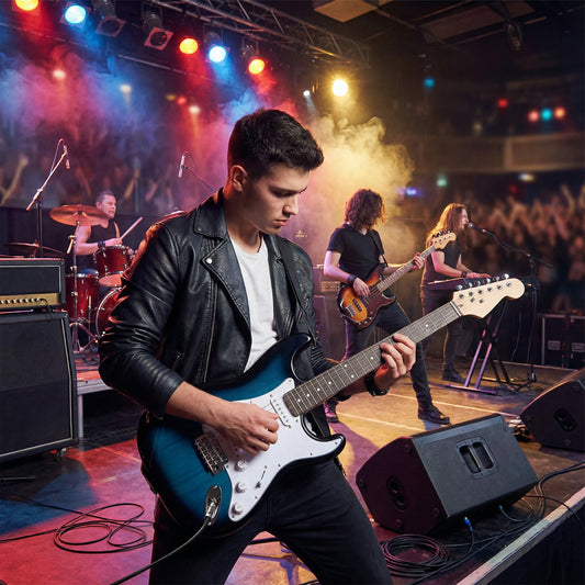 Blue Electric Guitar Beginner Kit | SSS Pickup | 15W Amplifier