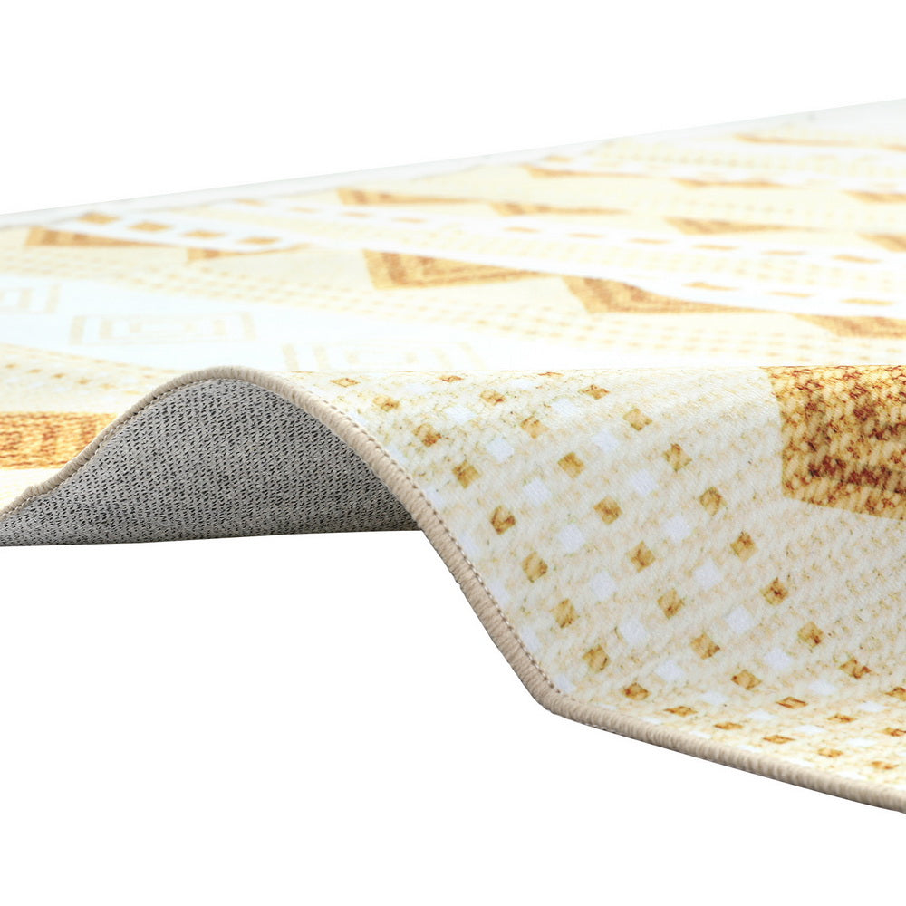 Bohemian soft floor rug for kids room, 160x230cm, adding cozy charm and comfort.