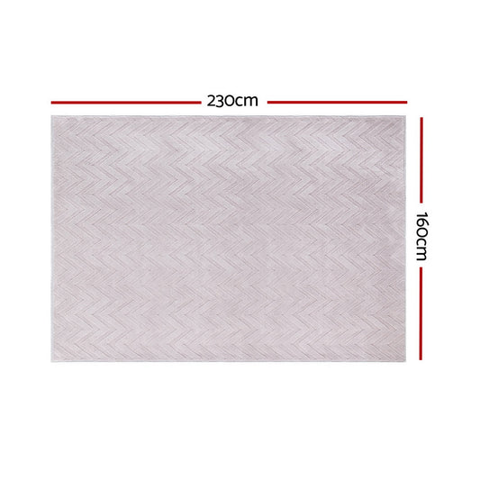 Artiss Kids Microfiber Ripple Rug | Non-slip, washable, 160x230cm - ideal for child-friendly spaces.