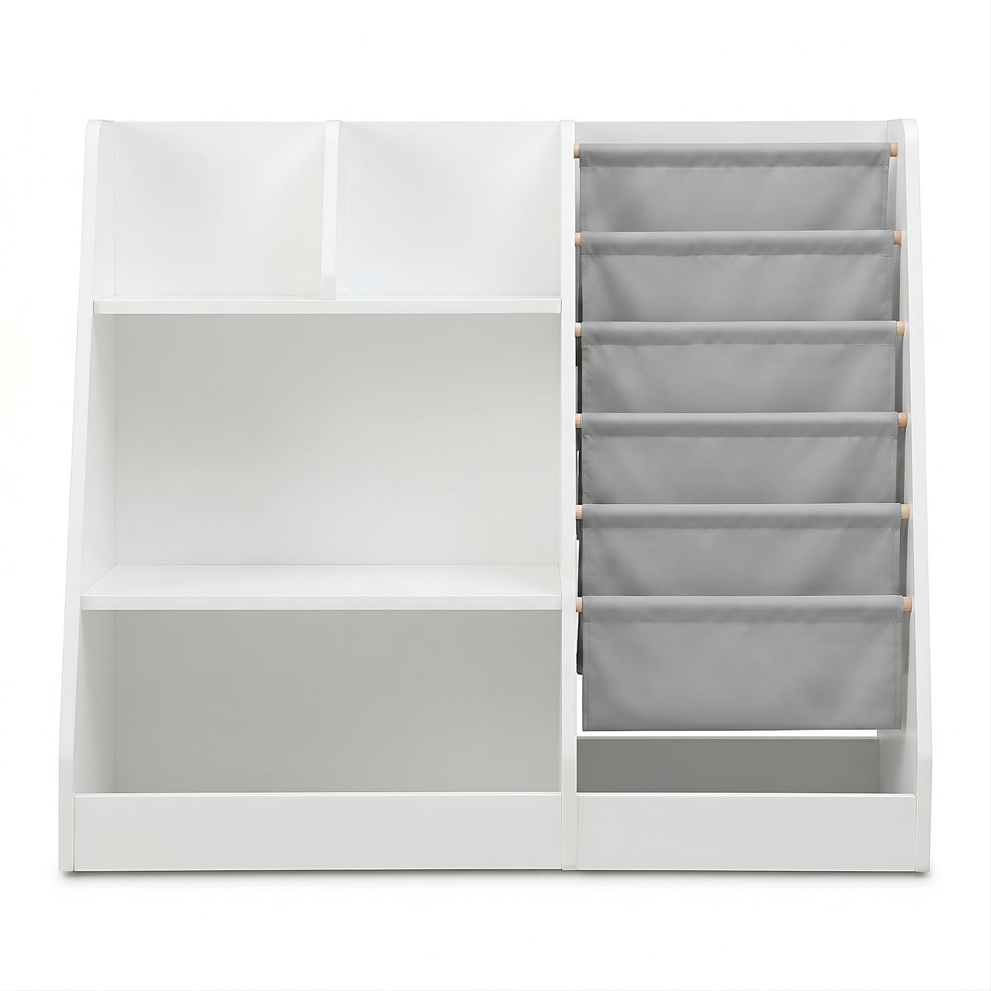 Keezi Kids Bookshelf Wood Bookcase Toddler Toys Storage Rack Display Shelves