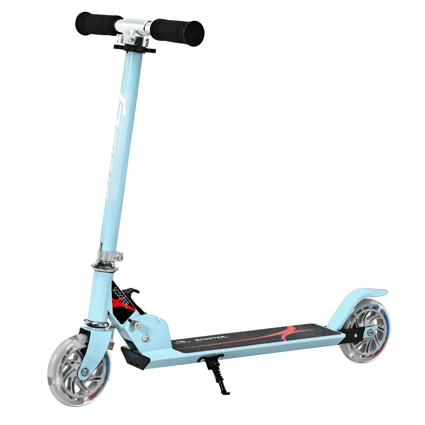 Light Blue Kids Scooter | LED Wheels & Adjustable Height