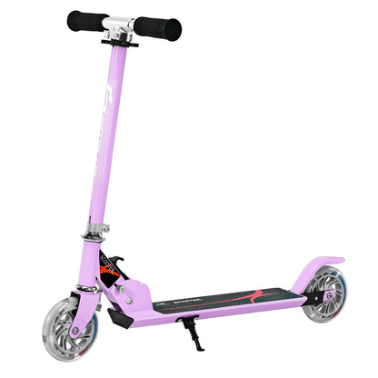 Purple Kids Scooter | LED Wheels Foldable Adjustable Height