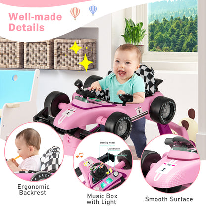 4 In 1 Foldable Baby Activity Walker | Adjustable Purple