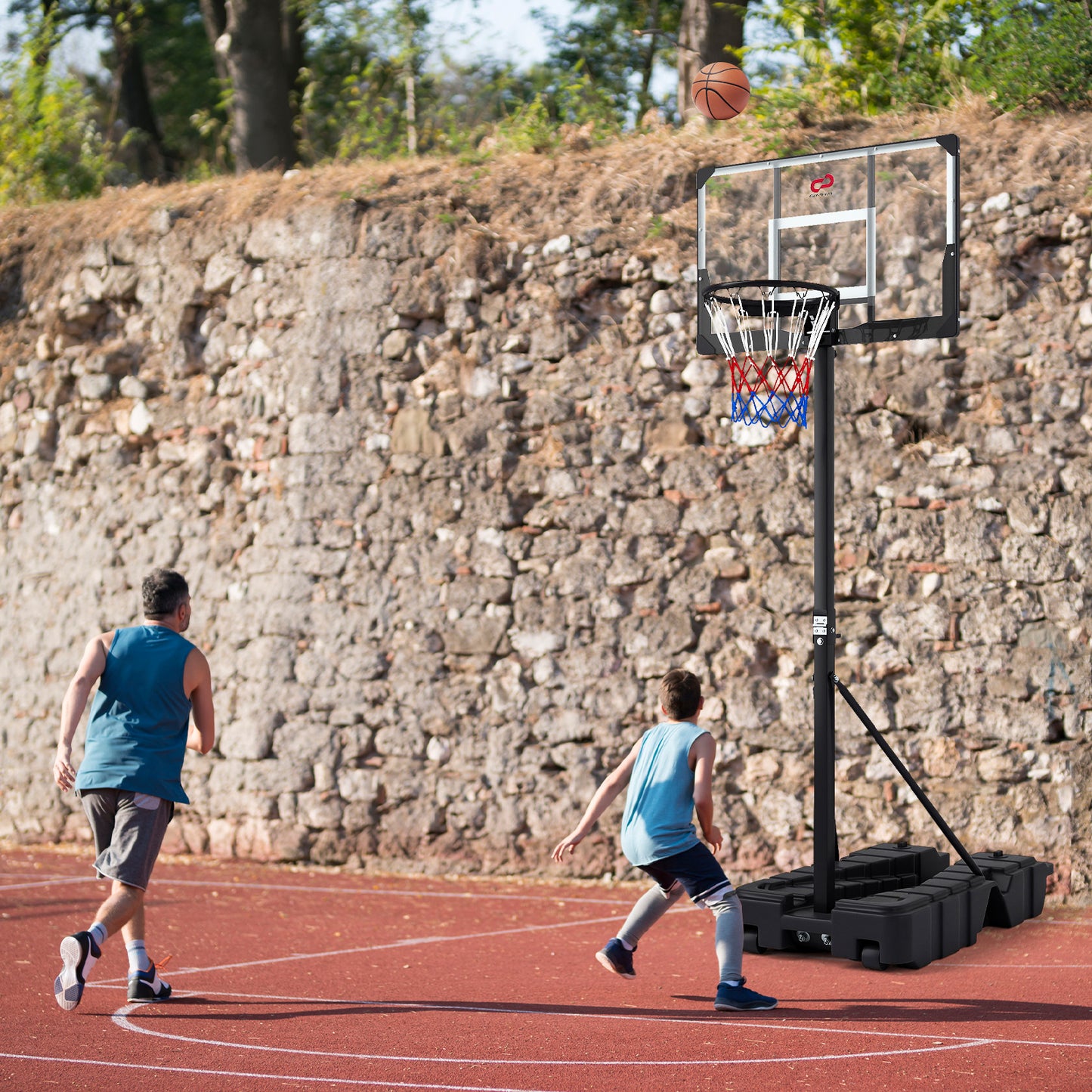 Black Basketball Hoop | Height Adjustable 230-305cm