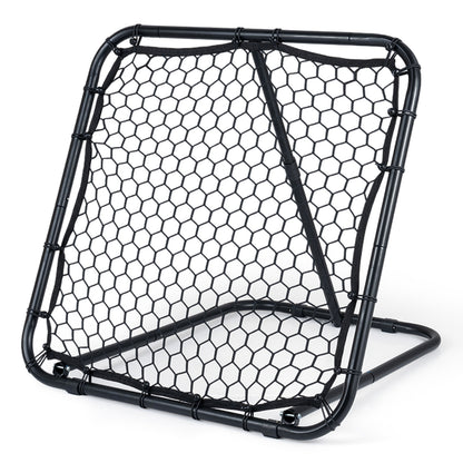 Black Football Rebounder | 7 Angles Fold-Flat Rebound Net