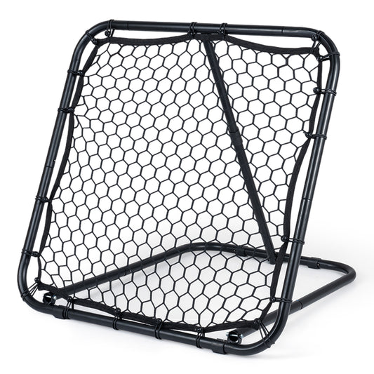 Black Football Rebounder | 7 Angles Fold-Flat Rebound Net
