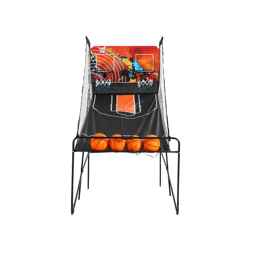 Kids double shoot electronic basketball arcade game with 8 modes for home entertainment.
