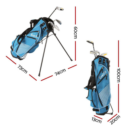 Everfit Junior Golf Club Set designed for kids, with stand bag | Right Handed