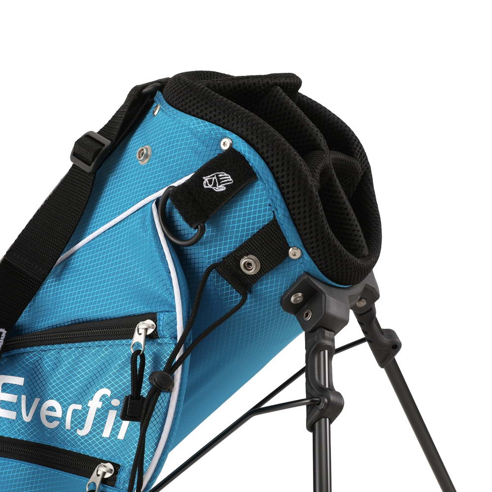 Everfit junior golf club set in stand bag for right-handed kids, perfect for home practice.