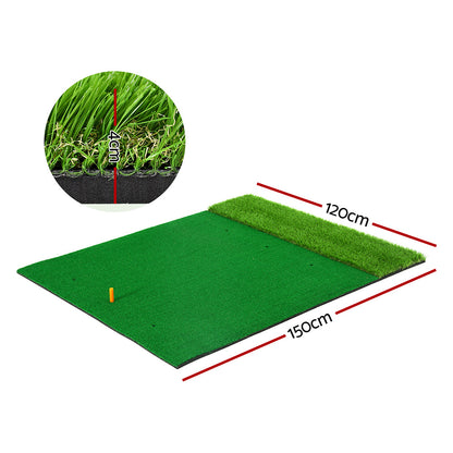 Everfit Golf Hitting Mat Portable Driving Range Practice Training Aid 2 in 1