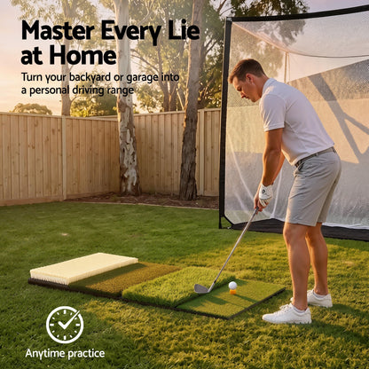 Everfit Golf Hitting Mat Practice Turf 4 in 1 Foldable Training Aid Backyard