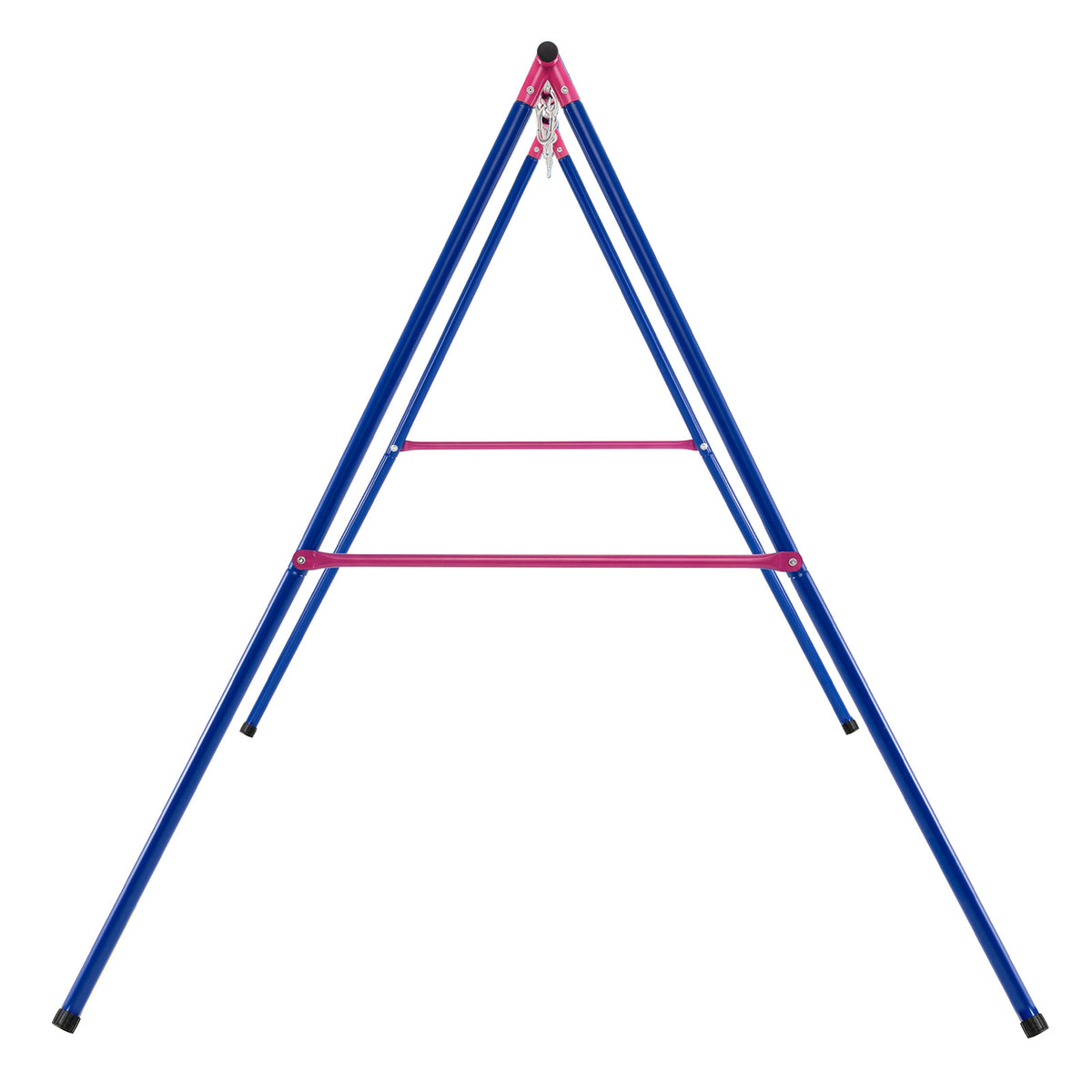 Heavy Duty Red Metal Swing Set | 300kg Capacity & Ground Stakes