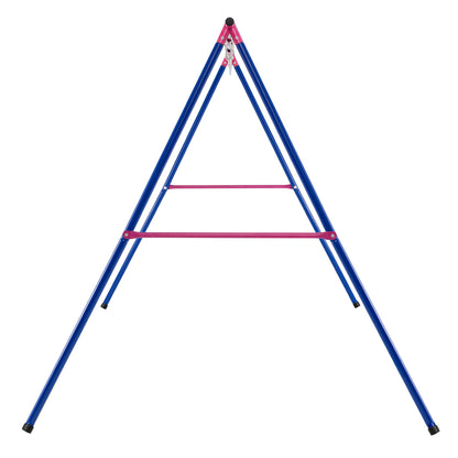 Heavy Duty Red Metal Swing Set | 300kg Capacity & Ground Stakes