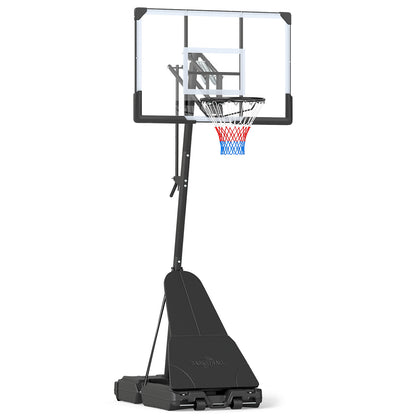 Black Height Adjustable Basketball Hoop | Shatterproof Backboard