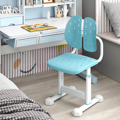 Blue Height Adjustable Kids Desk Chair | Double Back Support