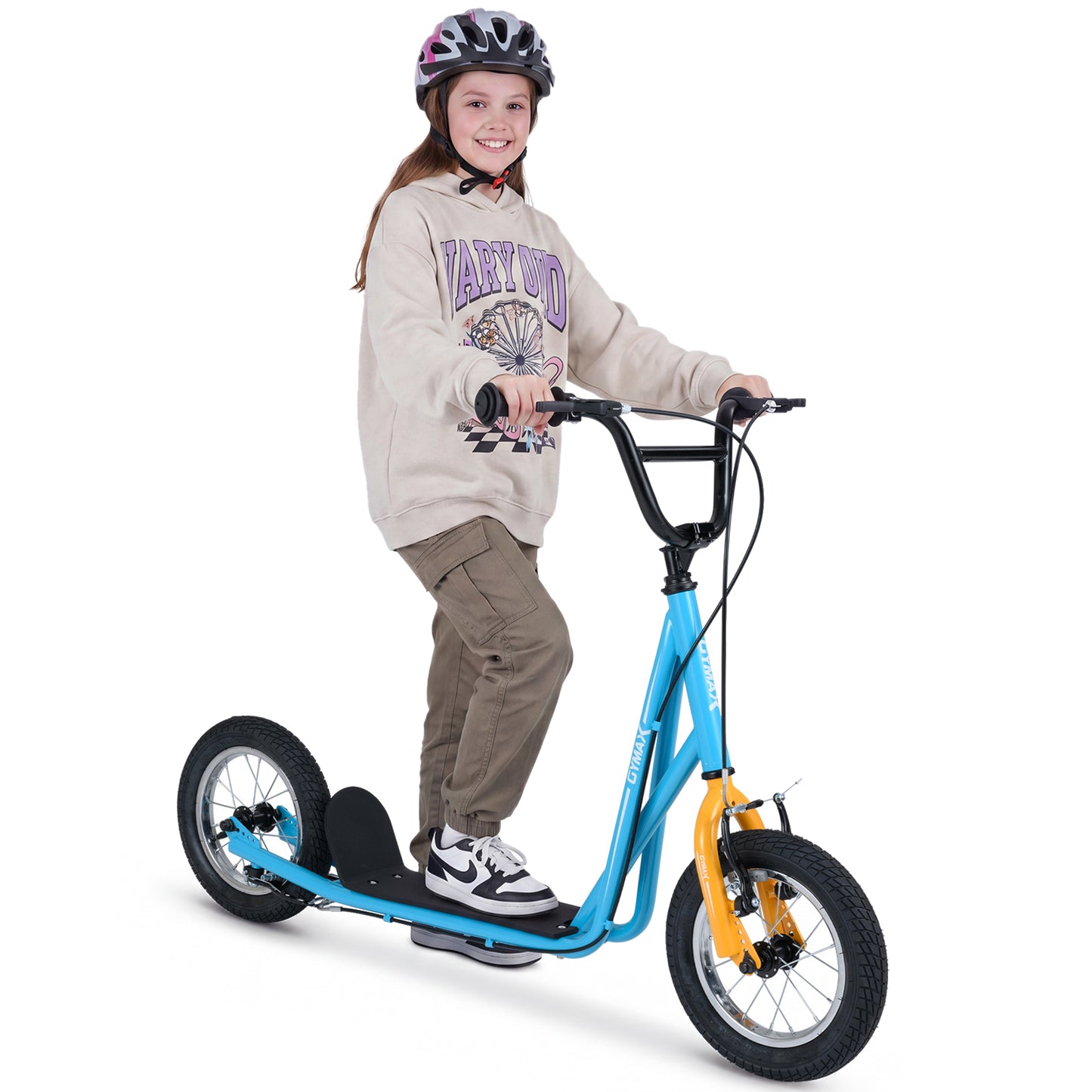 Navy Youth Scooter | Adjustable Height & Dual Handbrakes