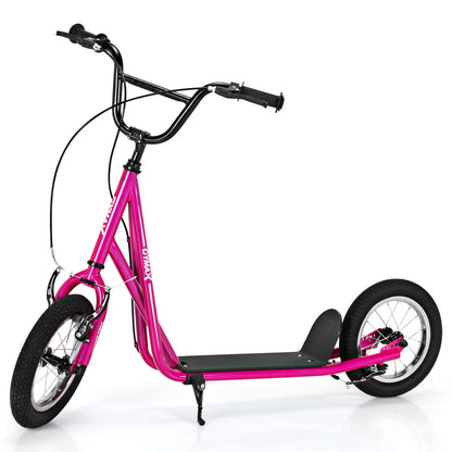 Pink Youth Scooter | Adjustable Height Dual Handbrakes Ages 8-12