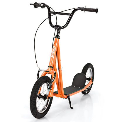 Orange Youth Scooter | Adjustable Height Dual V-Type Handbrakes