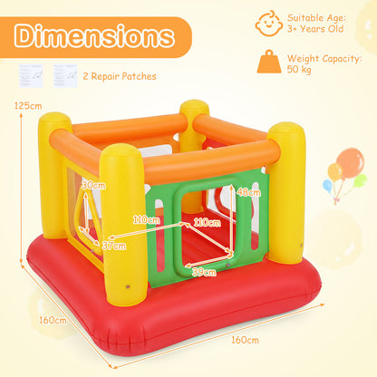 Yellow Inflatable Bounce House | 3-in-1 Transparent Wall Design