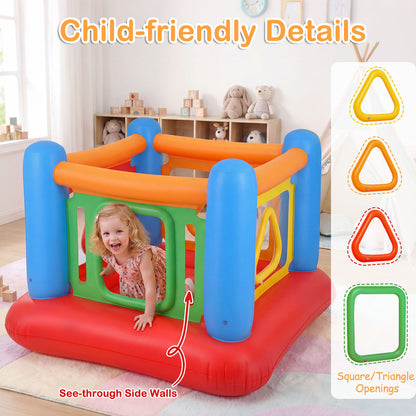 Yellow Inflatable Bounce House | 3-in-1 Transparent Wall Design