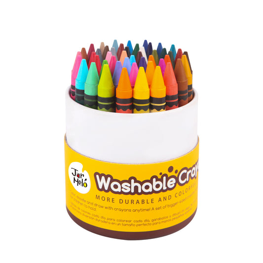 48 vibrant, washable crayons for kids | ideal for creating and cleaning up colorful masterpieces.