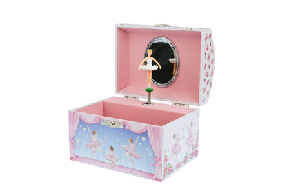 Rosabella Ballerina Dome Music Box | Pink Twirling Figurine