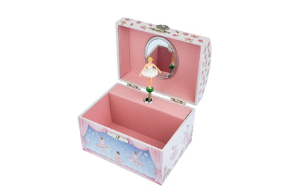 Rosabella Ballerina Dome Music Box | Pink Twirling Figurine