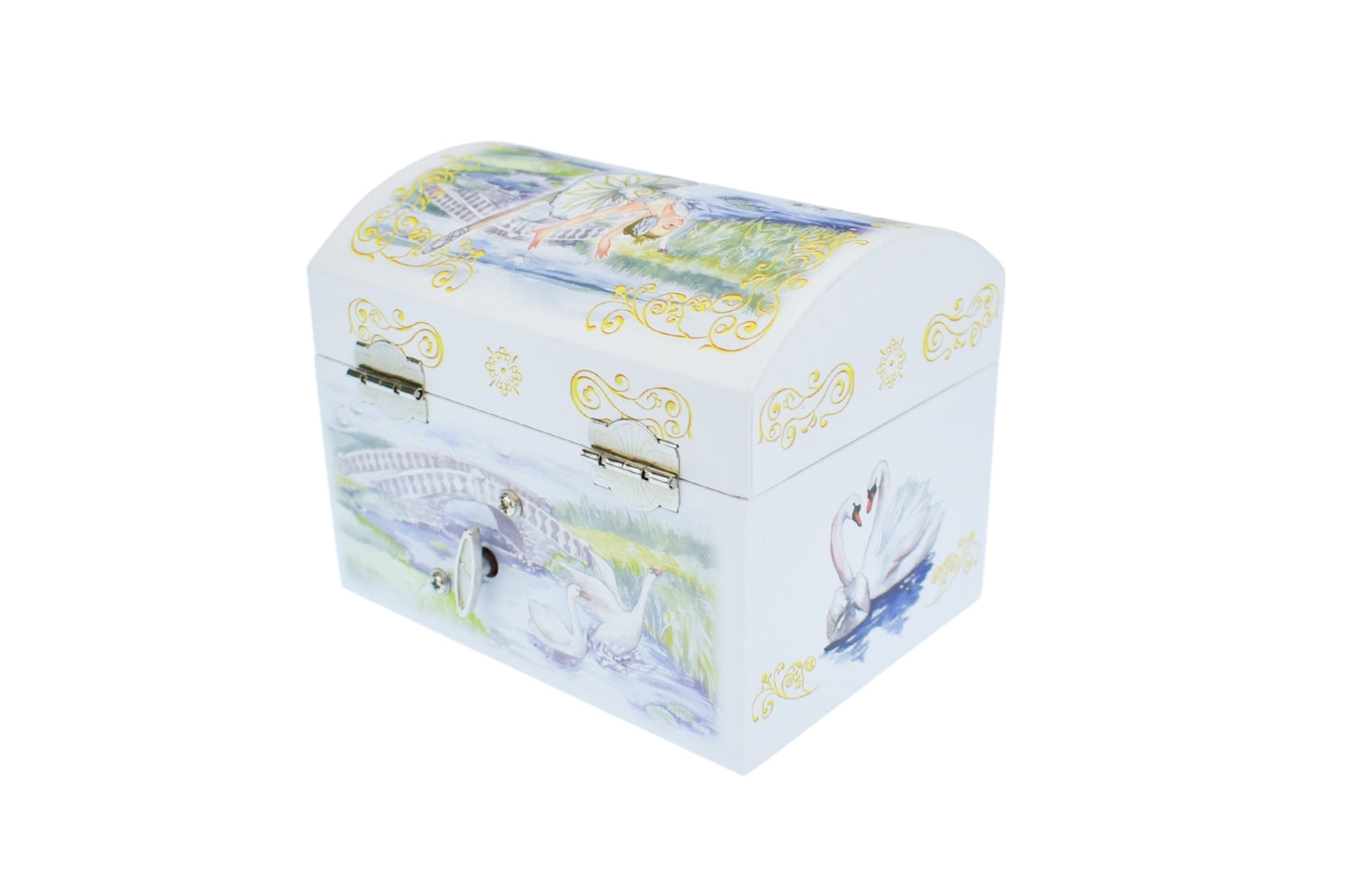 Azurea Ballerina Music Box | Enchanting Blue Swan Lake Design