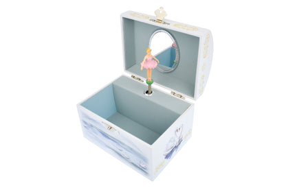 Azurea Ballerina Music Box | Enchanting Blue Swan Lake Design