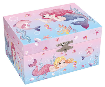 Aquaria Mermaid Music Box | Enchanting Blue Ocean Treasure Chest