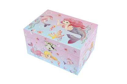 Aquaria Mermaid Music Box | Enchanting Blue Ocean Treasure Chest