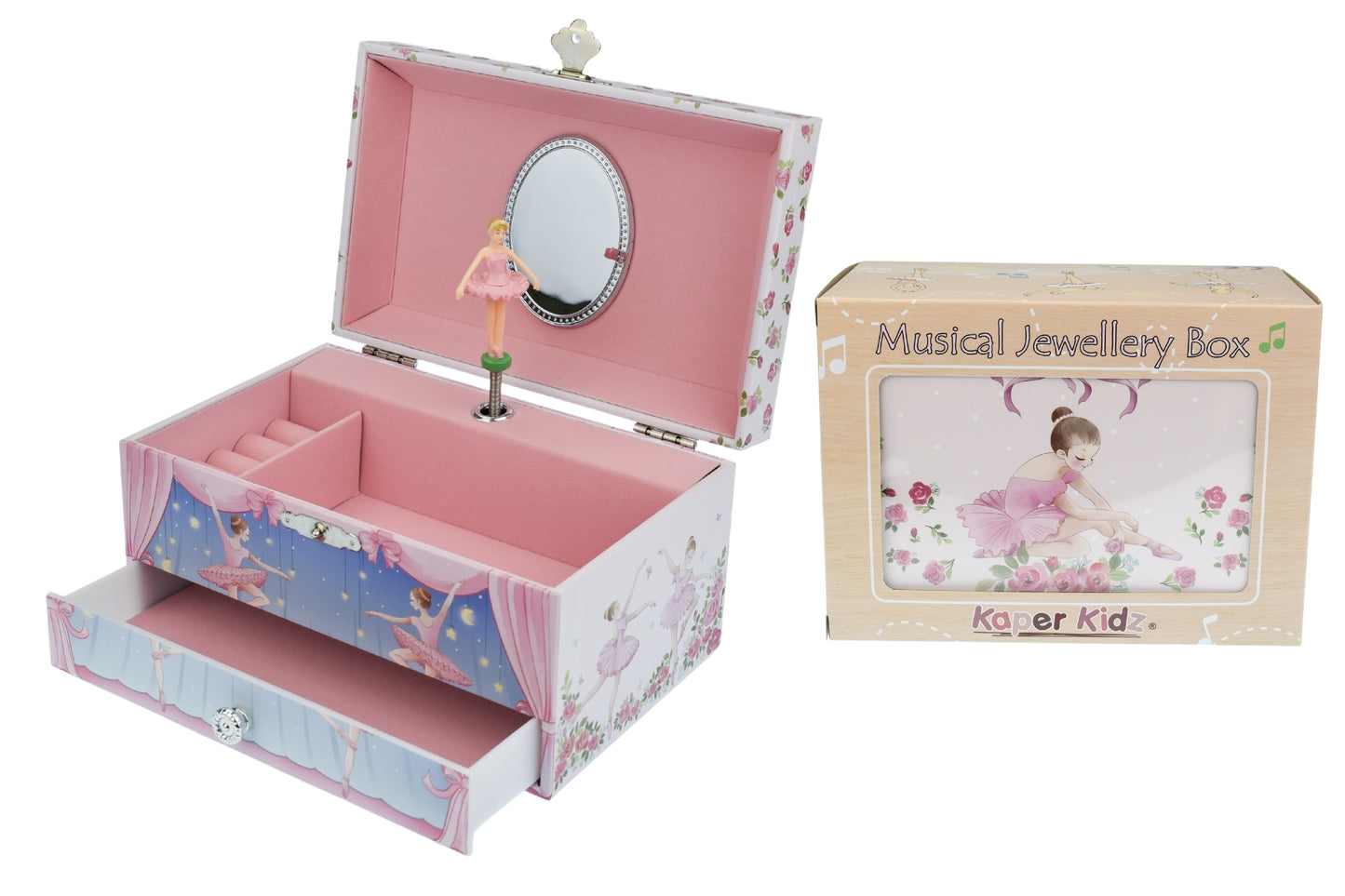 Rosabella Ballerina Music Box | Enchanting Pink Swan Lake Melody