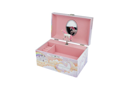 Rainbow Unicorn Music Box | Colorful Melody Treasure Chest